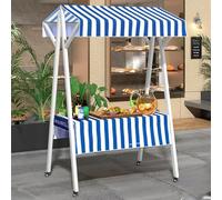 Carrello pieghevole per esterni - Espositore mobile per bancarella per lo street food e i mercati degli agricoltori