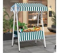 Carrello pieghevole per esterni - Espositore mobile per bancarella per lo street food e i mercati degli agricoltori