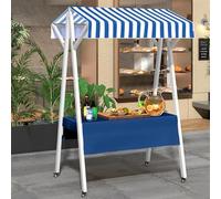 Carrello pieghevole per esterni - Espositore mobile per bancarella per lo street food e i mercati degli agricoltori