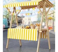 Carrello pieghevole per la vendita di cibo, gelato, carrello per la vendita di hot dog, caramelle/dessert/giocattoli, carrello leggero per il mercato agricolo,L(withWheels)-Color5