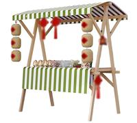 Carrello pieghevole per la vendita di cibo, gelato, carrello per la vendita di hot dog, caramelle/dessert/giocattoli, carrello leggero per il mercato agricolo,L(WithoutWheels)-Color1