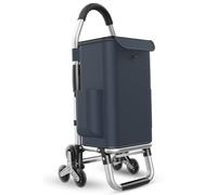 Carrello pieghevole per salire le scale, 6 ruote, silenzioso, leggero, impermeabile, smontabile per un facile trasporto a casa e in ufficio