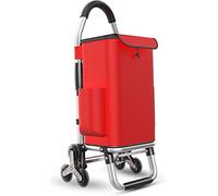 Carrello pieghevole per salire le scale, con 6 ruote, capacità 36 l, telaio in alluminio leggero, borsa Oxford rimovibile per un facile acquisto e trasporto