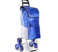 Carrello pieghevole per salire le scale, in tessuto Oxford, per la spesa, bagagli e oggetti essenziali, leggero e design per un facile trasporto