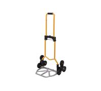 Carrello Saliscale Pieghevole Portapacchi in Acciaio Capacità 70 kg con 3 Ruote