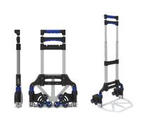 Carrello Pieghevole per Scale con Ruote a Stella, Portata 30kg su Scale, 68kg a