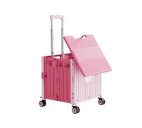Carrello pieghevole pieghevole, carro pieghevole di servizio, shopping con ruote, carrelli della spesa portatili for sport da giardino in spiaggia e campeggio(Color1,31x33x100cm)