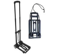 Carrello Pieghevole Portapacchi 35 Kg in Metallo Tosini Carrellino Nero