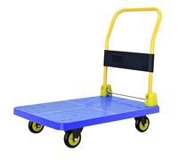 Carrello pieghevole portatile con ruote, carrello a pianale piatto, per casa, ufficio e uso verticale (piccolo)