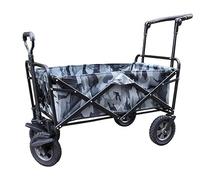 Carrello pieghevole portatile per festival, per campeggio, spiaggia e giardino, carrello per la spesa a 4 ruote per un facile trasporto (B)