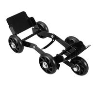 Carrello Pneumatici di Emergenza per Veicoli a Due e Tre Ruote, Metallo | Strumento di Spostamento per Carichi Pesanti, Uso Semplice, Colore Nero, per Strade Impegnative