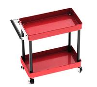 Carrello Porta Attrezzi a 2 Livelli, Organizzazione Efficiente per Officina Mobile e Riparazione nel Garage, Accessori RC 1/8, 1/10, 1/12, 1/16, Modello in Scala, Kit per Hobbyisti e Professionisti