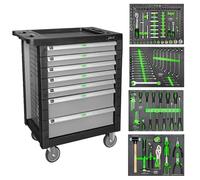 CARRELLO PORTA ATTREZZI A 7 CASSETTI GRIGIO - ALLESTITO