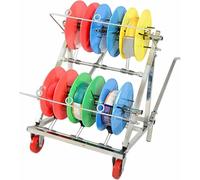 Carrello porta-bobine for cavi elettrici, porta-bobine con ruote, porta-bobine/distributore a 4-6 assi, cuscinetto indipendente for uso industriale al dettaglio(6 reel)