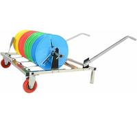 Carrello porta-bobine for cavi elettrici, porta-bobine con ruote, porta-bobine/distributore a 4-6 assi, cuscinetto indipendente for uso industriale al dettaglio(4 reel)