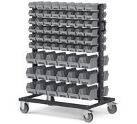 Carrello porta contenitori Smart, 132 contenitori su ruote