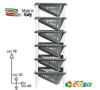 Carrello porta frutta scarpe 6 cestini obliquo contenitore multiuso per bagno tu