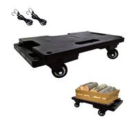 Carrello Porta Pacchi 4 Ruote Estensibile Pieghevole Portatile con Elastici