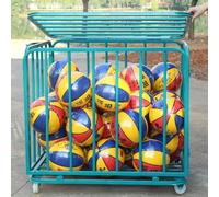 Carrello Porta Palline Cesto Rack per palloni da basket per lo sport Grande carrello per palloni da basket pieghevole per il calcio, la pallavolo e lo sport, Palestra all'aperto del g(Size:80x60x70cm)