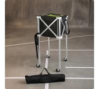 Carrello Porta Palline da Tennis Pieghevole Portatile Cestello Grande Capacità