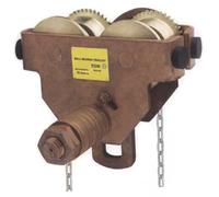 Carrello porta paranco manuale a catena ATEX antiscintilla ambiente a rischio es