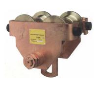 Carrello porta paranco manuale a spinta ATEX antiscintilla per muoversi su travi