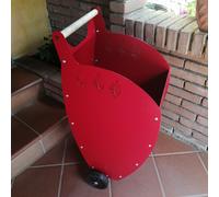 CARRELLO PORTA PELLET O LEGNA TROLLEY KUB 2 RUOTE