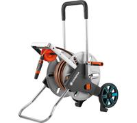 Carrello avvolgitubo 25m e attrezzatura Gardena AquaRoll M Easy Metal