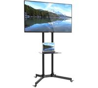 Carrello porta TV 30 65 pollici supporto pavimento con ruote mensola VESA 60kg
