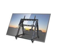 Carrello Porta TV Con Ruote, Supporto Da Pavimento Per Monitor