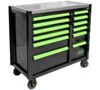 CARRELLO PORTA-UTENSILI CON 12 CASSETTI VUOTI - VERDE