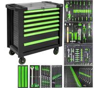 CARRELLO PORTA-UTENSILI XL CON 7 CASSETTI VERDE