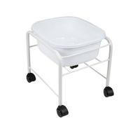 Carrello porta vasca pedicure podologica reggi vaschetta con ruote