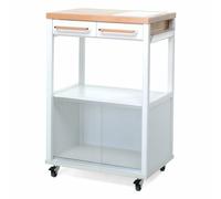 Carrello porta vivande Foppapedretti Benchef Bianco e Legno naturale 339530