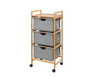 Carrello portabiancheria Bahari Bambù marrone