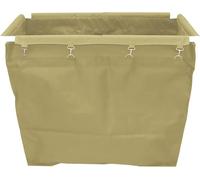 Carrello Portabiancheria Commerciale con Ruote, Carrello Portabiancheria Grande da 10 Bushel, Cesti Portabiancheria Commerciali in Acciaio Inossidabile per Impieghi Gravosi, Yellow, 1*Cloth Bag