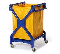 Carrello portabiancheria mobile - Carrello di servizio pieghevole a 4 ruote per la raccolta di biancheria da hotel e uso della lavanderia - Design a spinta manuale per una facile mobilità