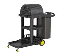 Carrello portabiancheria multifunzione resistente per hotel e aeroporti, capacità 150 kg, in plastica spessa, ideale per uso commerciale (145 x 61,4 x 125,6 cm)