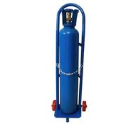 Carrello portabombole di Gas, Carrello Portatile per bombole di Ossigeno con 2 Ruote, Supporto per bombole da 8-10 Litri, Robusto Supporto per Un Facile Trasporto.