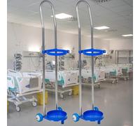 Carrello portabombole di Ossigeno con Ruote, Supporto Robusto per Un deposito Sicuro, Ideale per strutture mediche e Uso Domestico.