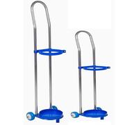 Carrello portabombole di ossigeno con supporto for bombola singola, blu, adatto for fabbriche, laboratori, ospedali e scuole.(80cm)