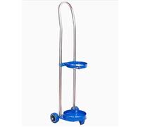 Carrello portabombole in acciaio inox con ruote, carrello multiuso for ospedali e cliniche(Height 80cm/31.5")