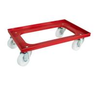 Carrello portacasse Pianetta con foro centrale per Cassette Portaimpasto Box Service in plastica ABS Dimensione cm. 60 x 40 trasporto fino kg.250 ideale per pizzerie, macellerie, market, ristorazione