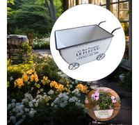 Carrello portafiori con carriola, supporto compatto per piante, per