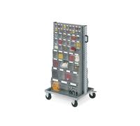 Carrello portaminuterie con cassettiere Visual Box su Ruote