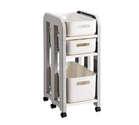 Carrello portaoggetti a più livelli con ruote, perfetto per il bagno, design facile da rotolare, carrello multiuso per casa, ufficio e garage