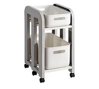 Carrello portaoggetti a più livelli con ruote, perfetto per il bagno, design facile da spostare, salvaspazio, multifunzionale, per casa e ufficio