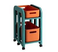 Carrello portaoggetti a più livelli su ruote, perfetto per il bagno essenziale, carrello facile da spostare per casa, ufficio e cucina, design salvaspazio