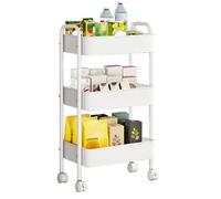 Carrello portaoggetti a rullo, Carrello da cucina multifunzionale, Carrello portaoggetti a 3 livelli, Organizer mobile, Carrello portautensili per cucina, Carrello portaoggetti per bagno, Organizer