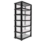 Carrello portaoggetti con 6 cassetti - armadi impilabili e contenitori autoportanti per casa, salotti, corridoi, dormitori, ottimizza lo spazio e declutter senza sforzo